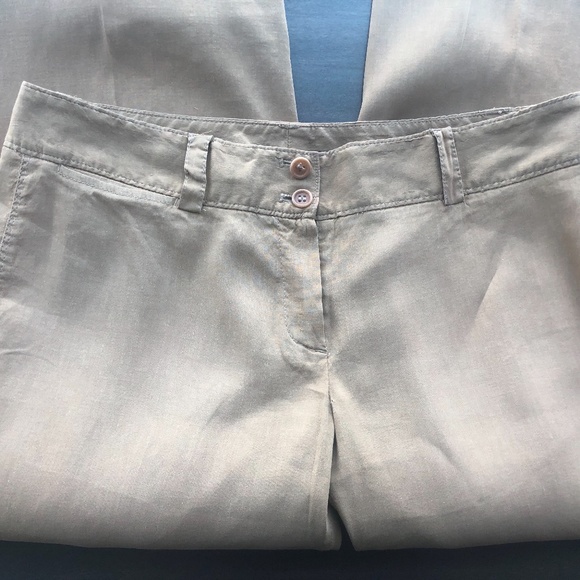 Theory Wide Leg Capri - Caramel Color - Picture 5 of 7